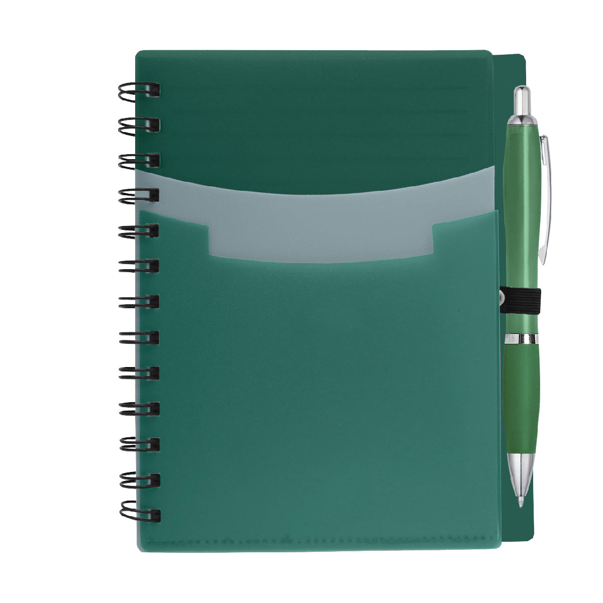 Tri-Pocket Notebook & Satin Pen