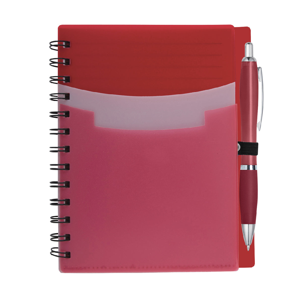 Tri-Pocket Notebook & Satin Pen