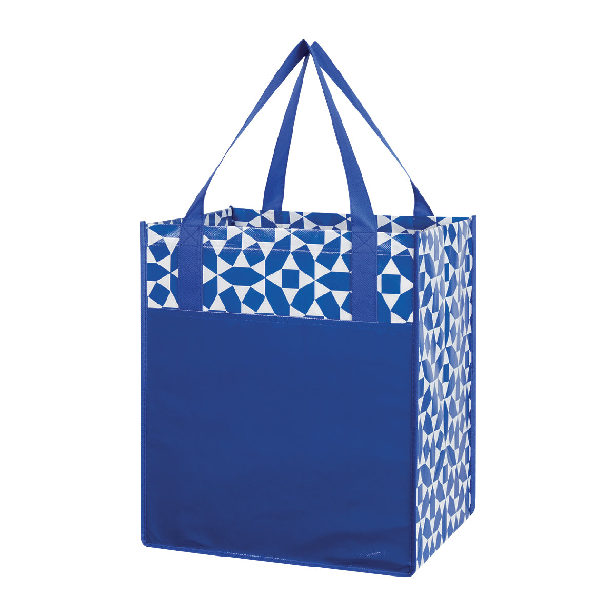 Non-Woven Geometric Shopping Tote Bag