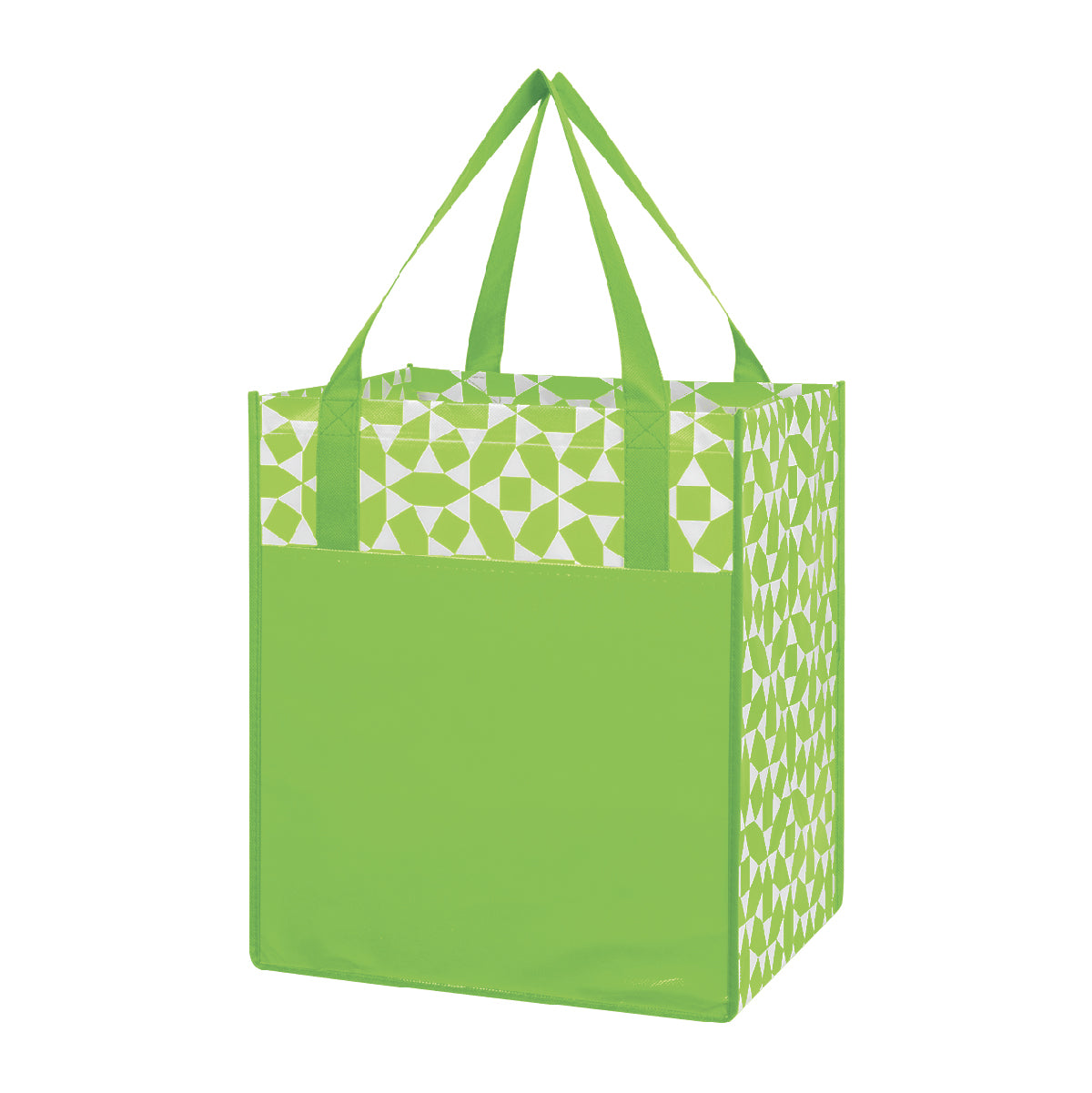 Non-Woven Geometric Shopping Tote Bag