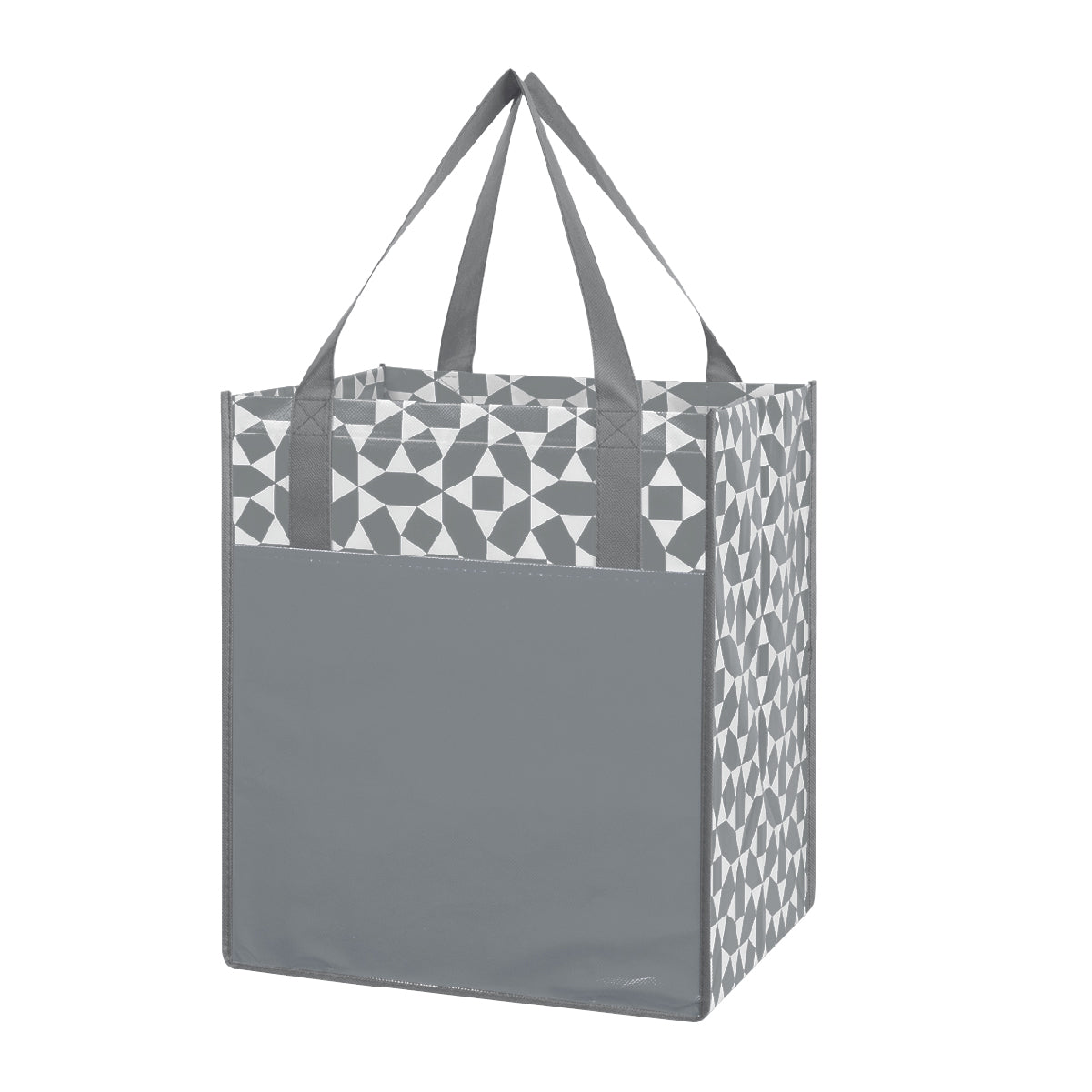 Non-Woven Geometric Shopping Tote Bag
