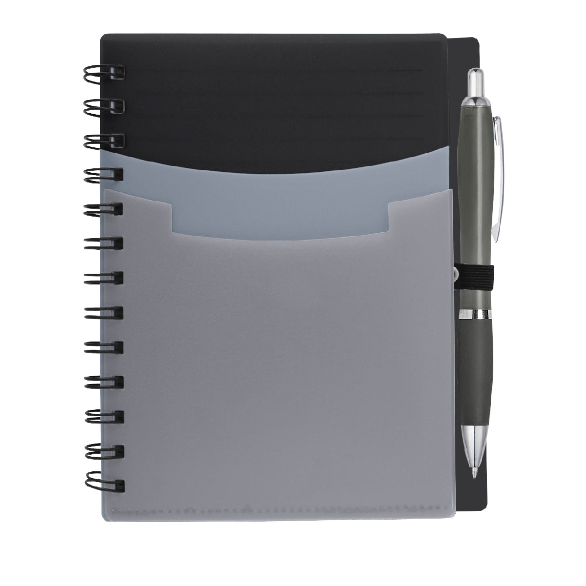 Tri-Pocket Notebook & Satin Pen