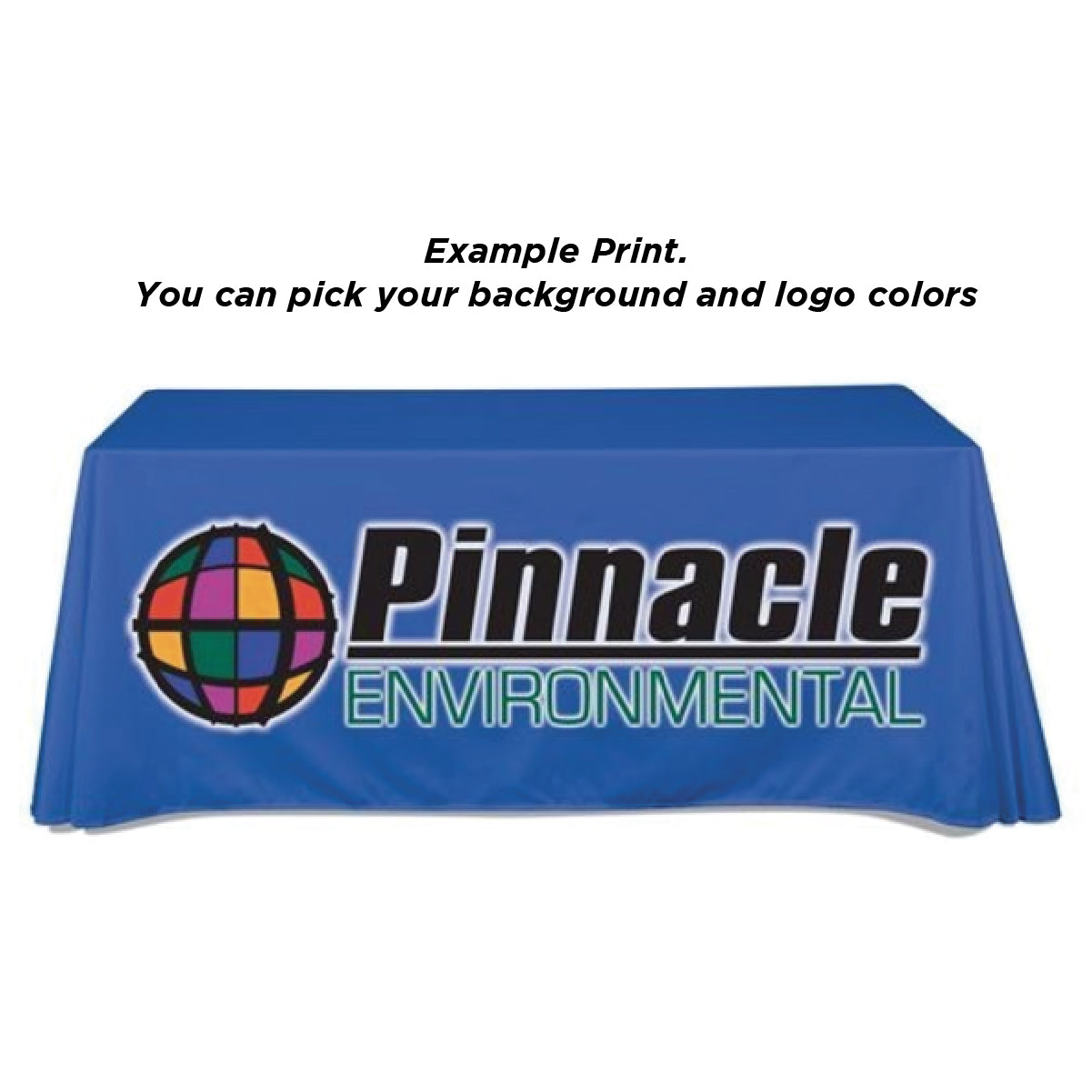 4-Sided 8' Table Cover: One Color or Full Color